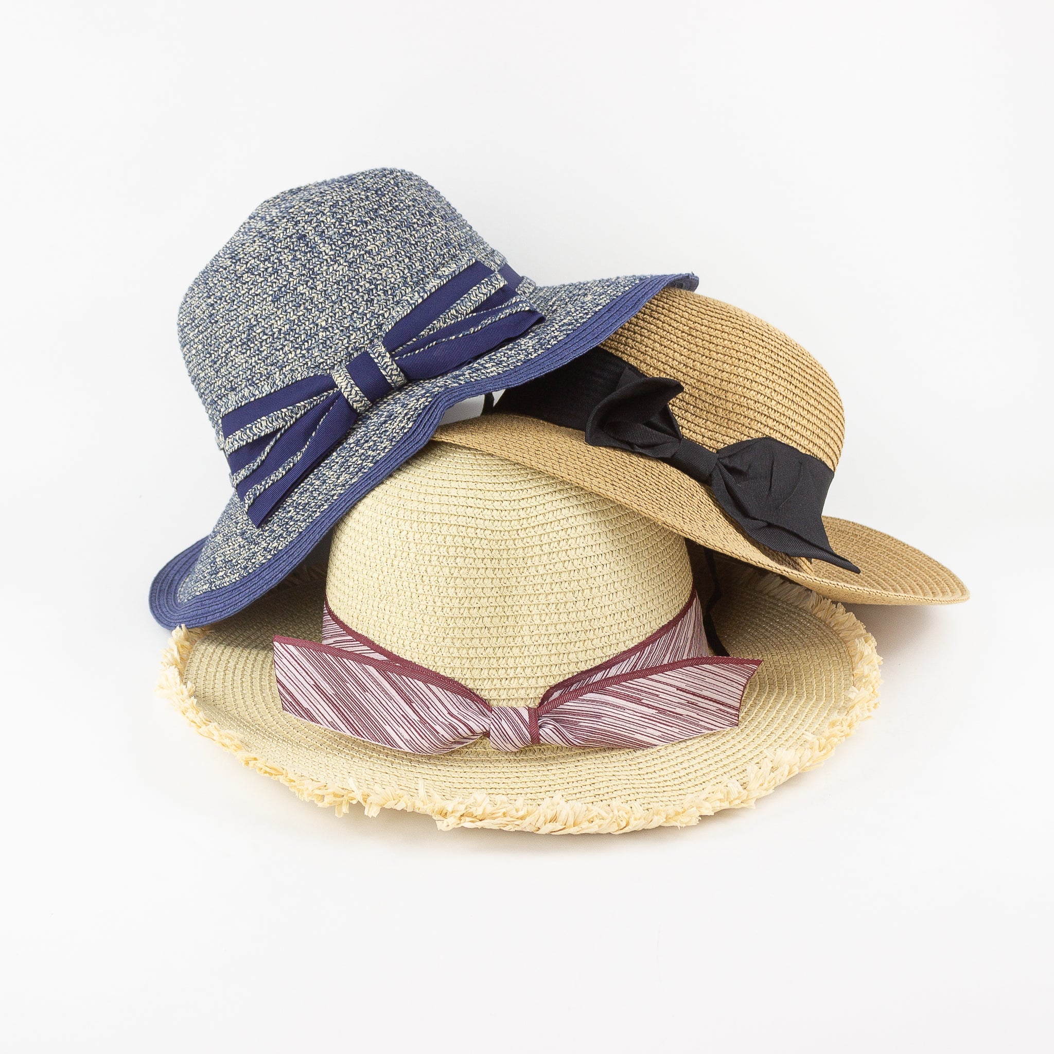 Braided Straw Bucket Hats
