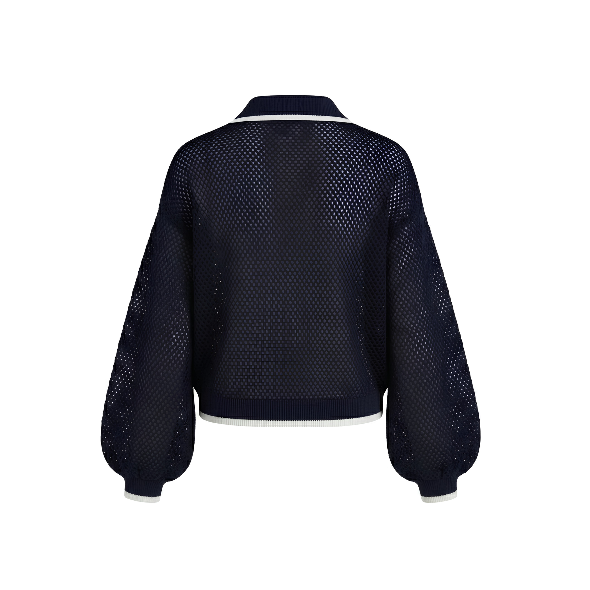 Perforated Knit Cardigan