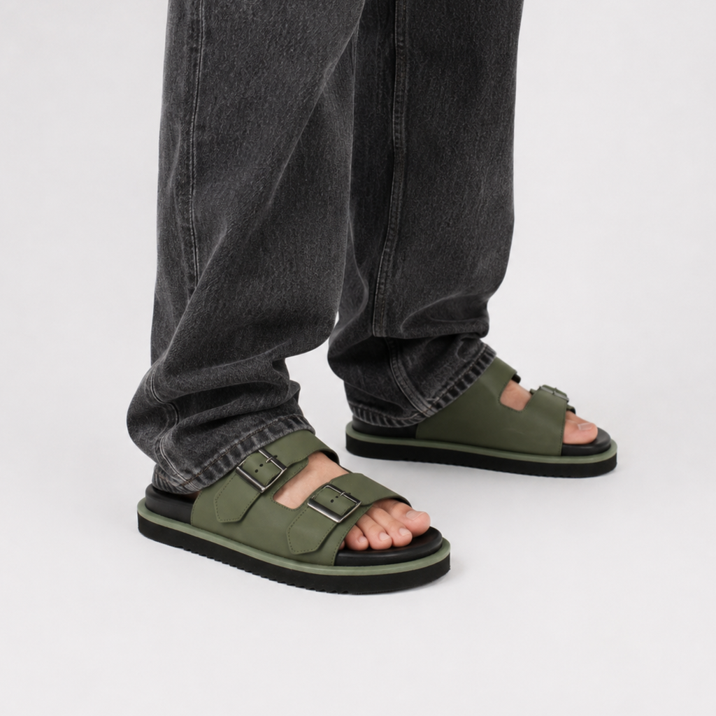 Double Buckle Sandals