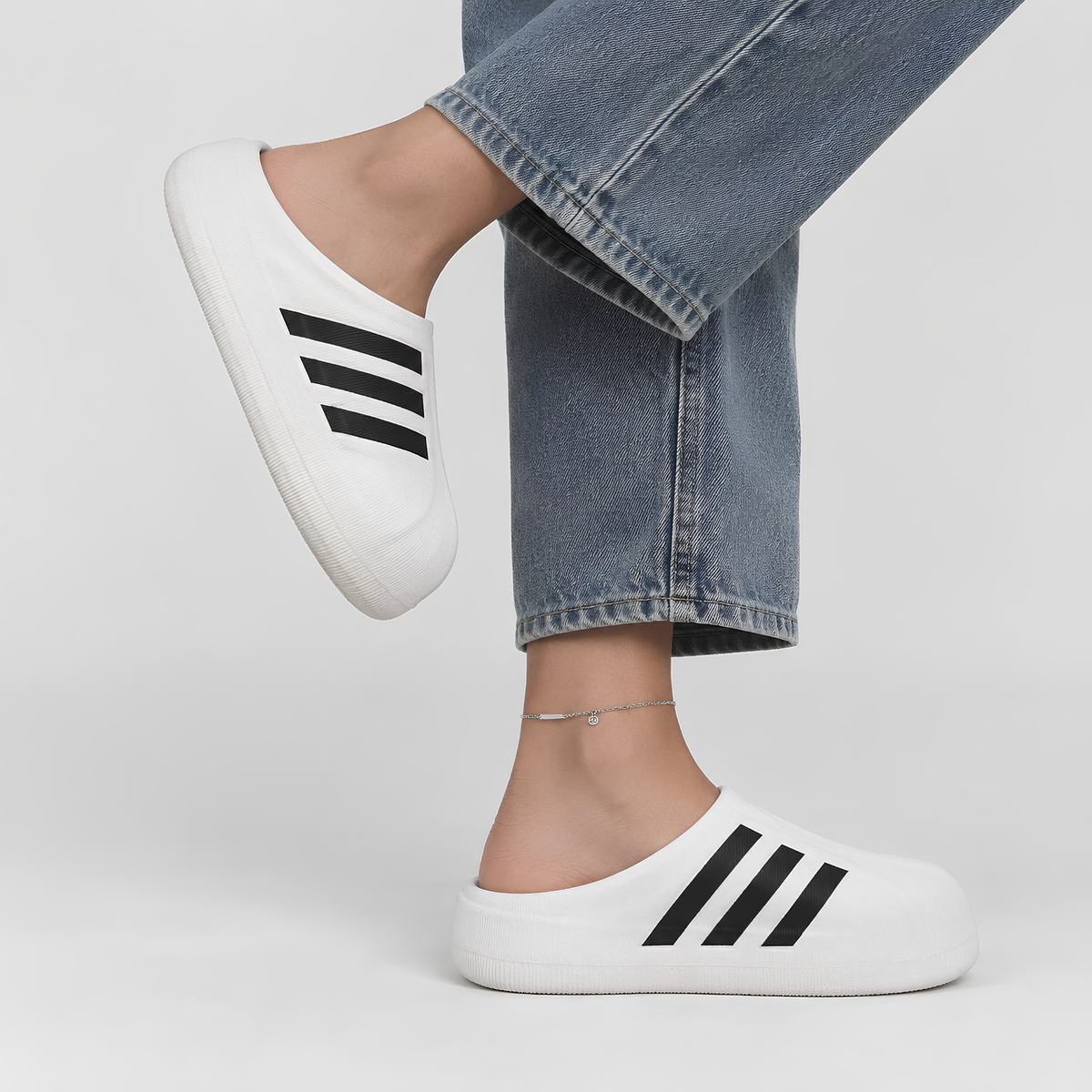 Sport Stripe Mules