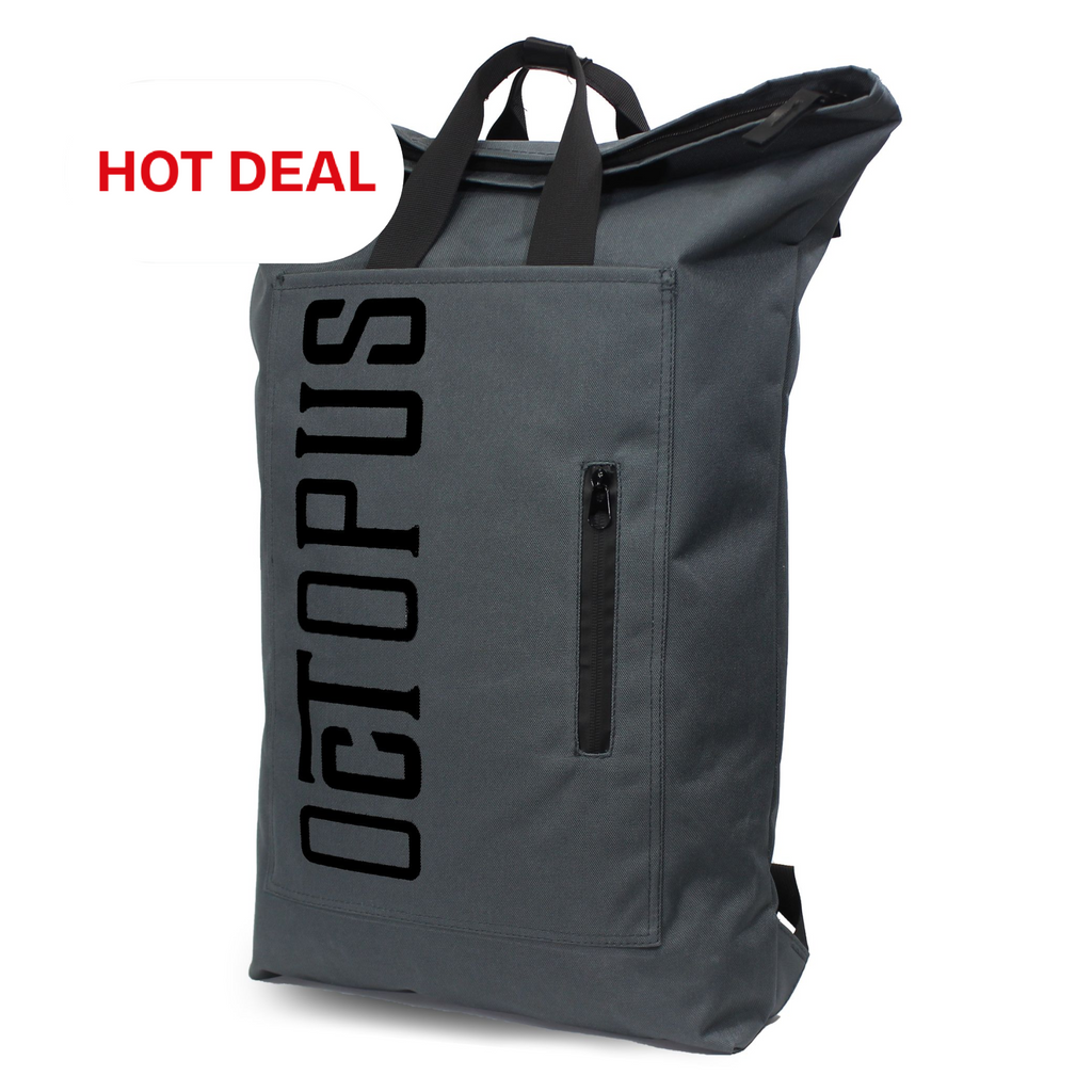 حقيبة ظهر قابلة للطي - رمادية 