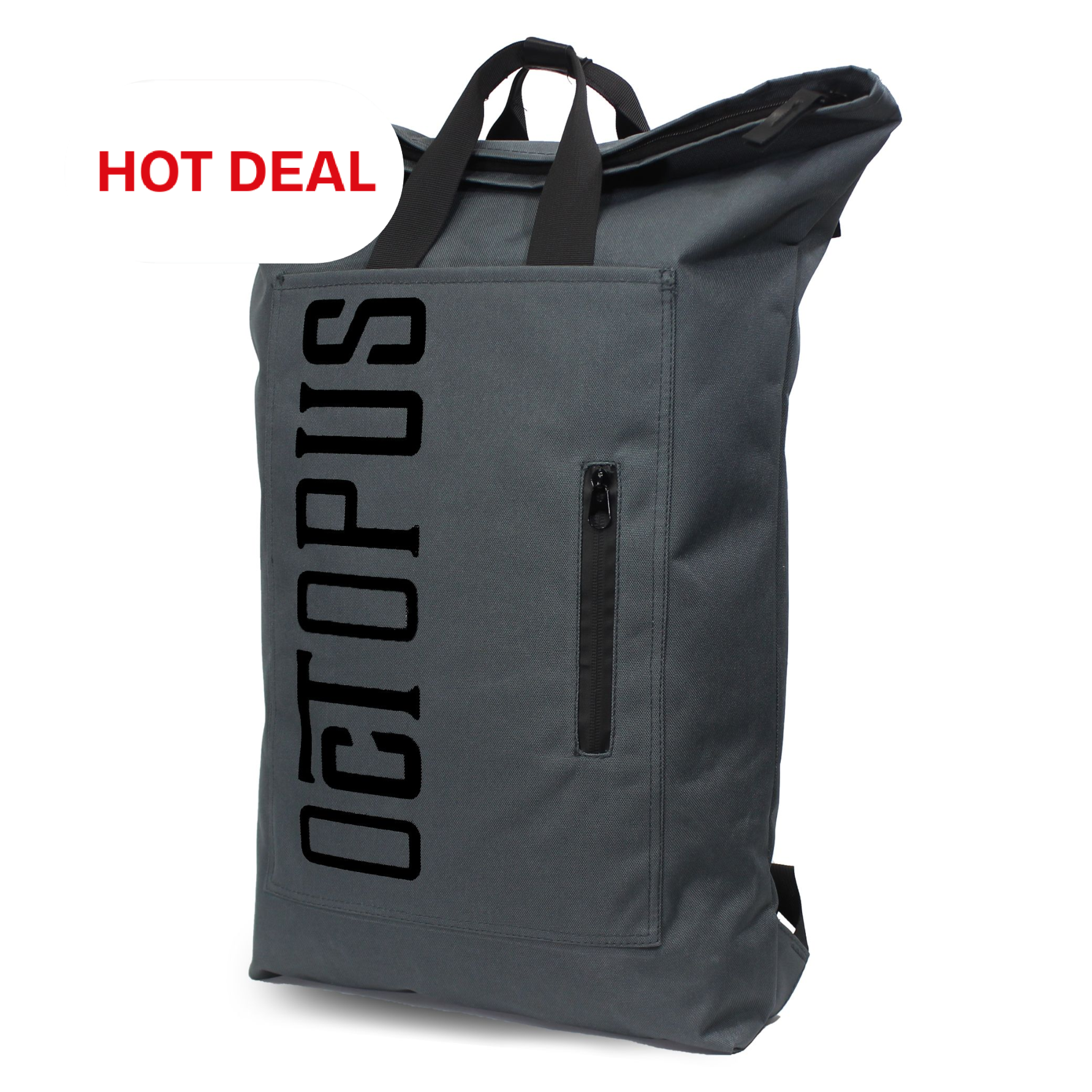 حقيبة ظهر قابلة للطي - رمادية 