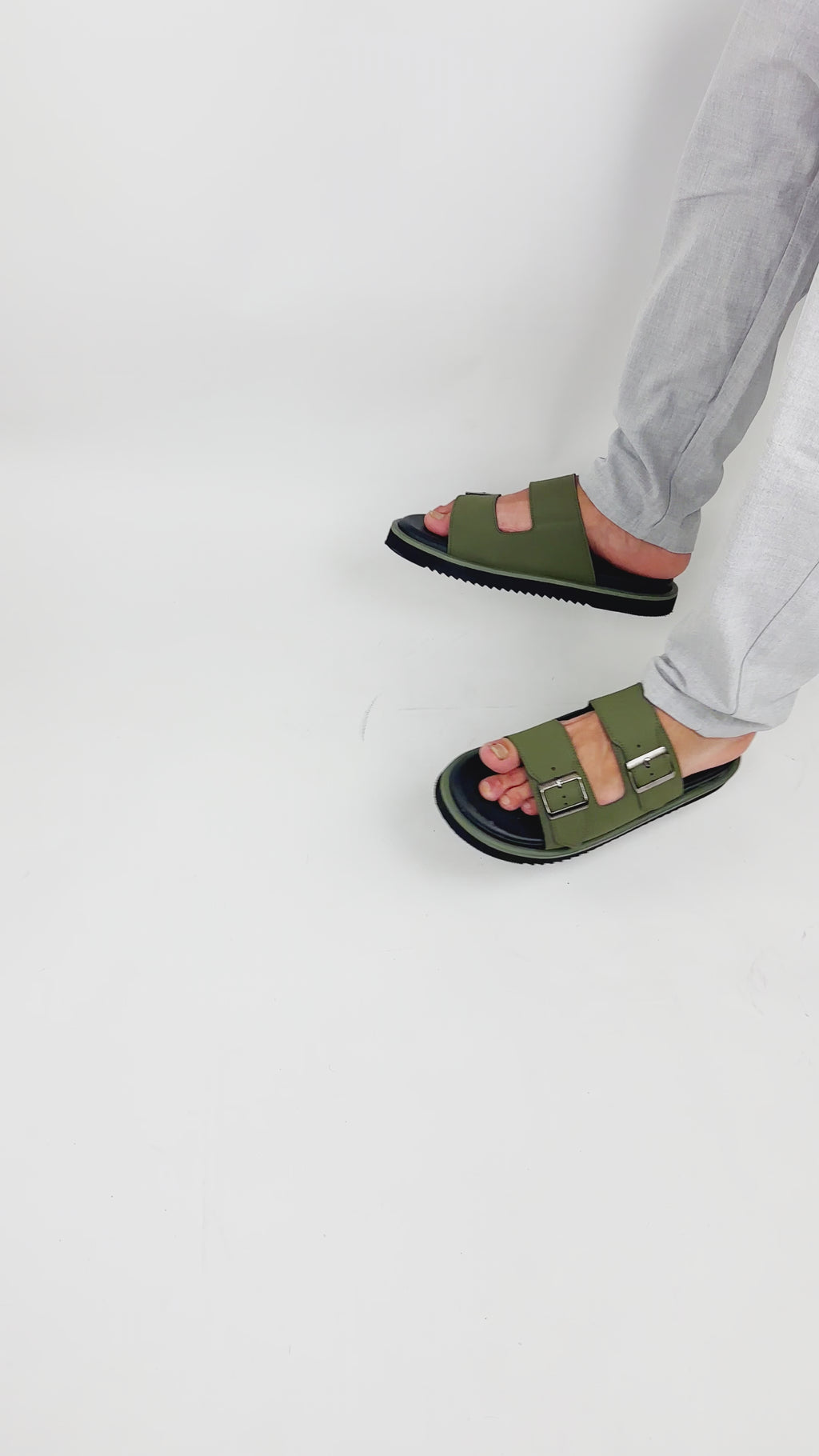Double Buckle Sandals