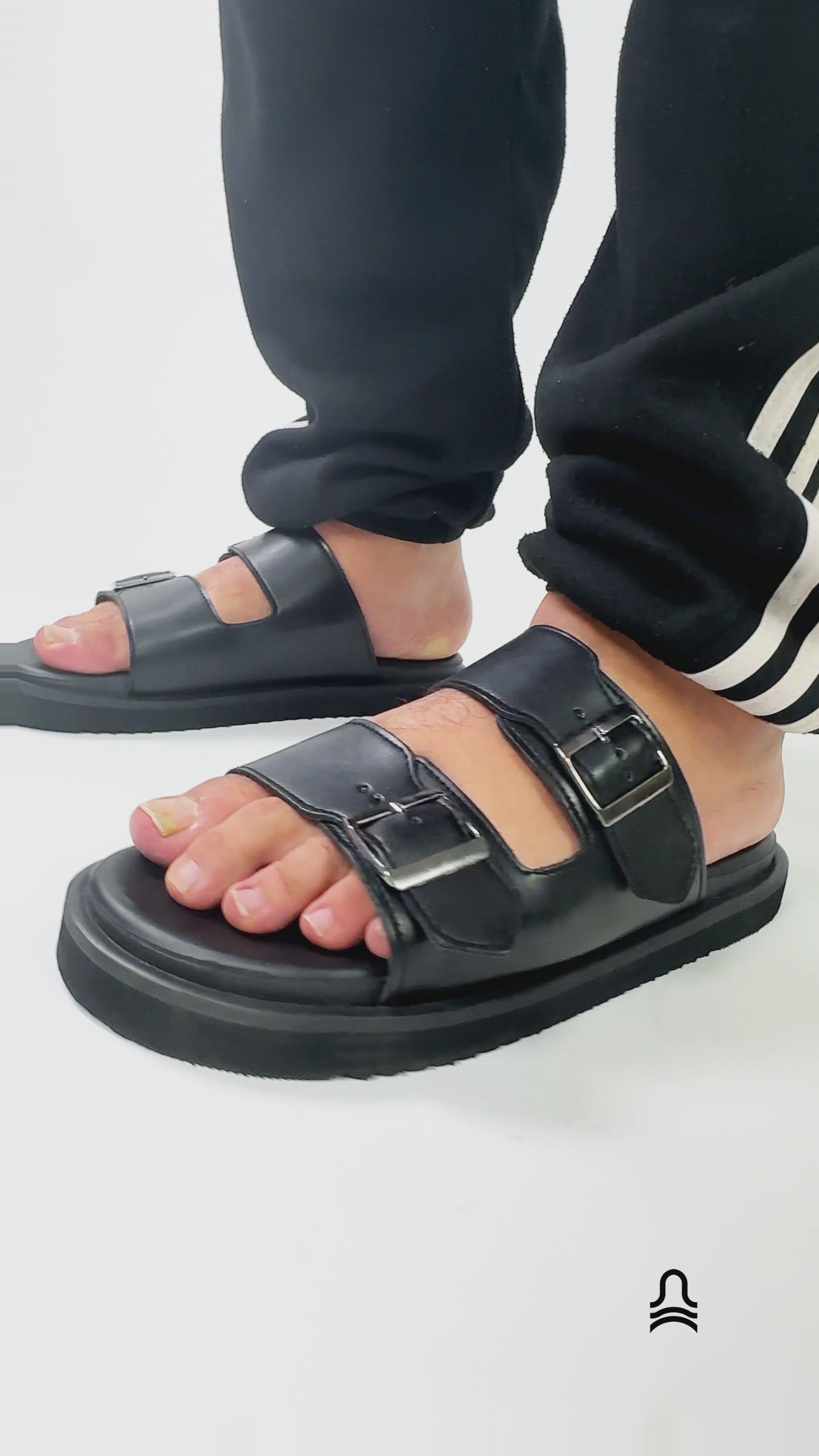 Double Buckle Sandals
