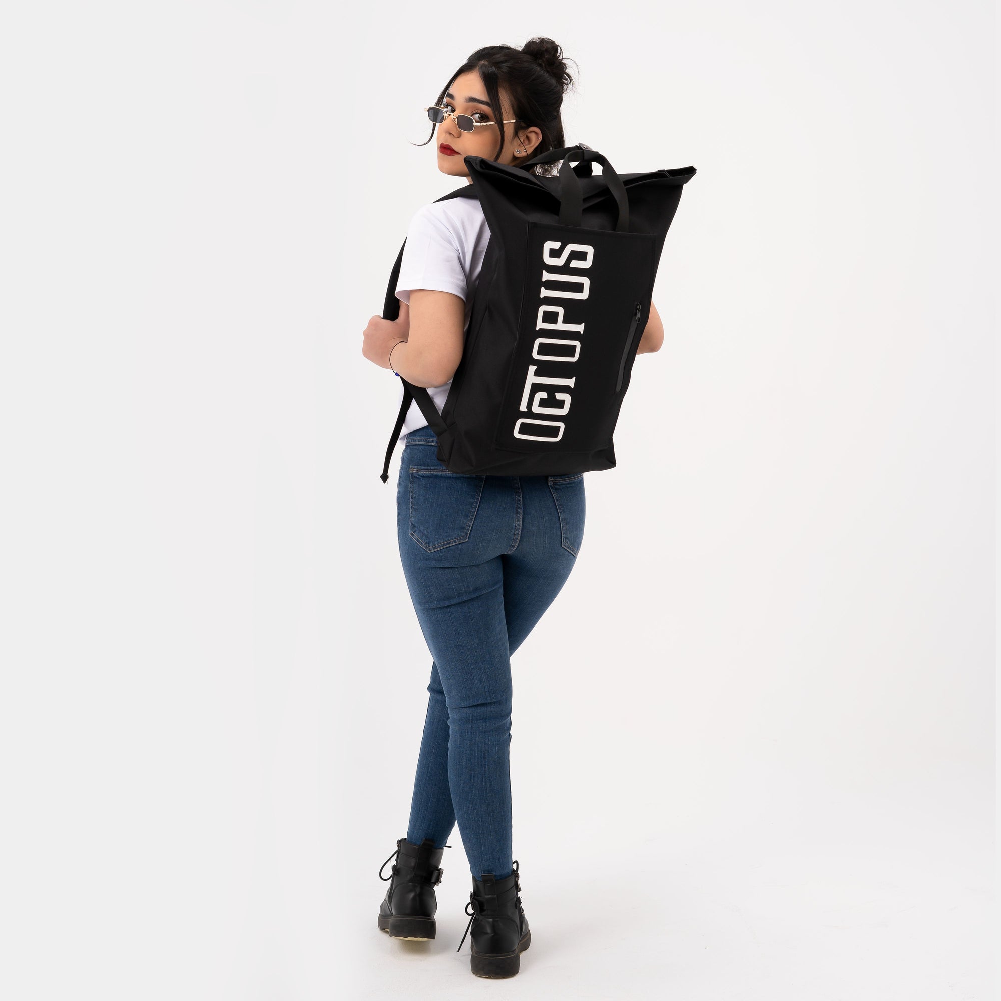 حقيبة ظهر قابلة للطي - أسود 